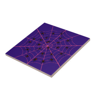 Arte de Teia de Aranha Viúva Negra Rosa Padrão de