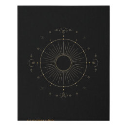 Arte de Tela Falsa Sol Celestial Dourado Luxuoso