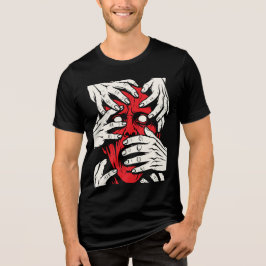 Arte de Terror de Demônio Vermelho Cobrindo o Rost