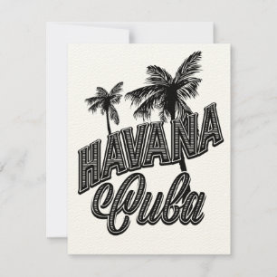 Arte de tipo vintage de Havana Cuba.