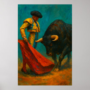 Arte de Toureio Espanhol – Impressão de Matador e