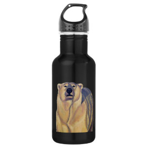 Arte de Urso Polar Urso Polar Garrafa Esportiva