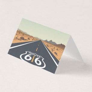 Arte de Viagem Vintage Estrada 66 Deserto