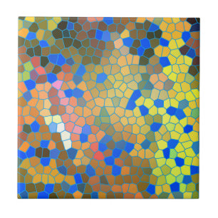 Arte de Vidro Colorida Abstrato