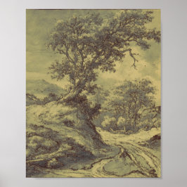 Arte de Vintagem de Desenho em Árvore - Impressão