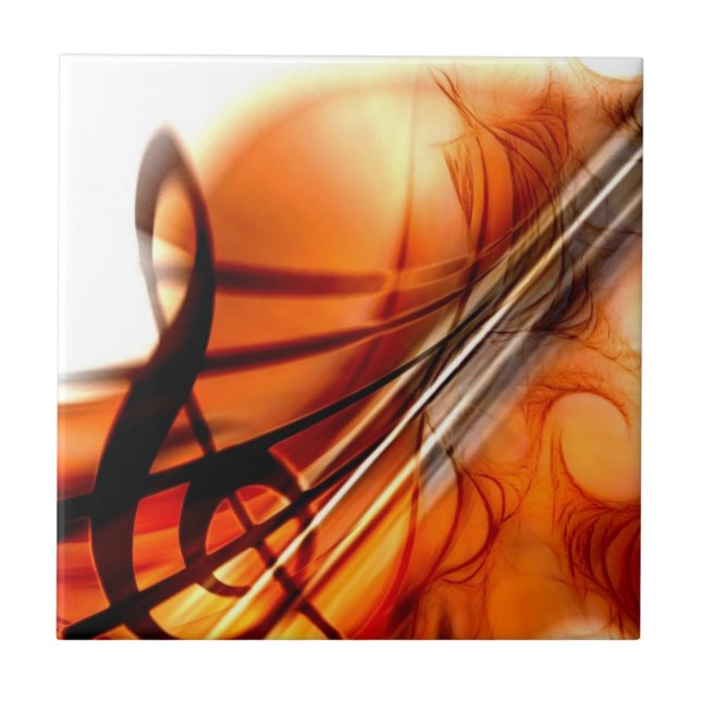 Arte de Violino Abstrato (Frente)