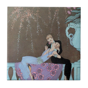 Arte Deco Antigo Fogos de Artifício Le Feu, George