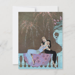 Arte Deco Antigo Fogos de Artifício Le Feu, George