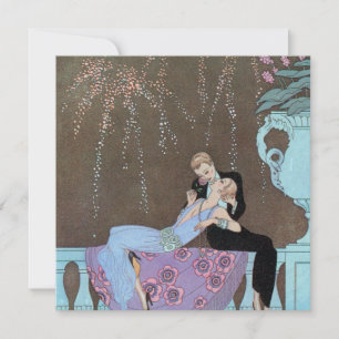 Arte Deco Antigo Fogos de Artifício Le Feu, George