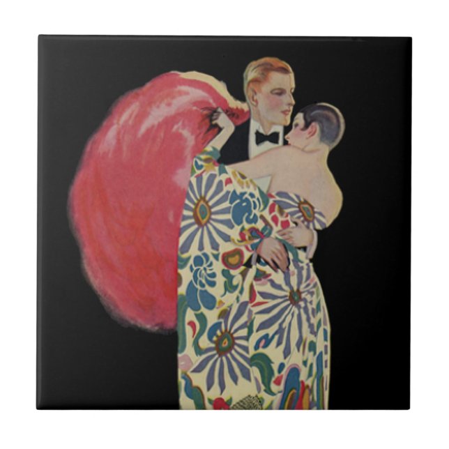 Arte Deco Dançante, Amor e Romance Vintage (Frente)