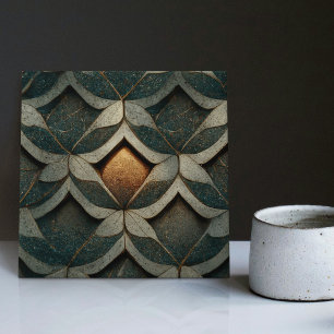 Arte Deco Dice Padrão Um Arte Azul Nouveau