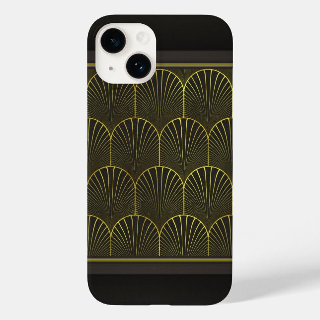 Arte Deco Em Dourado E Preto (Verso)