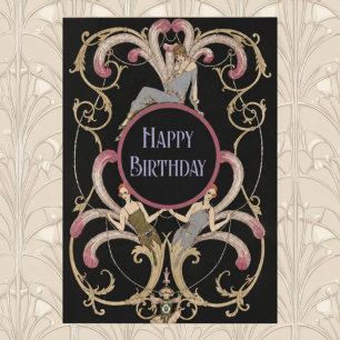 Arte Deco Festivo de Aniversário  