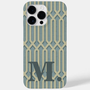 Arte Deco Monograma iPhone inicial / iPad case