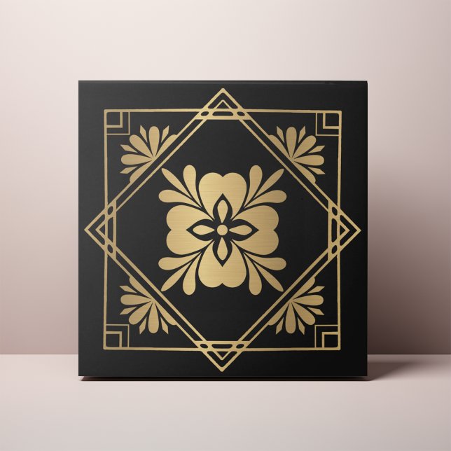 Arte Deco Preto e Dourado (Criador carregado)