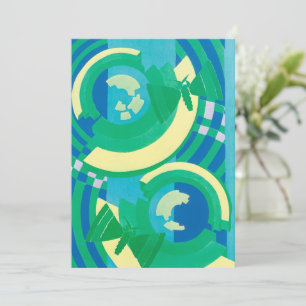 Arte Deco Vintage Jazz Pochoir Jardim Borboletas