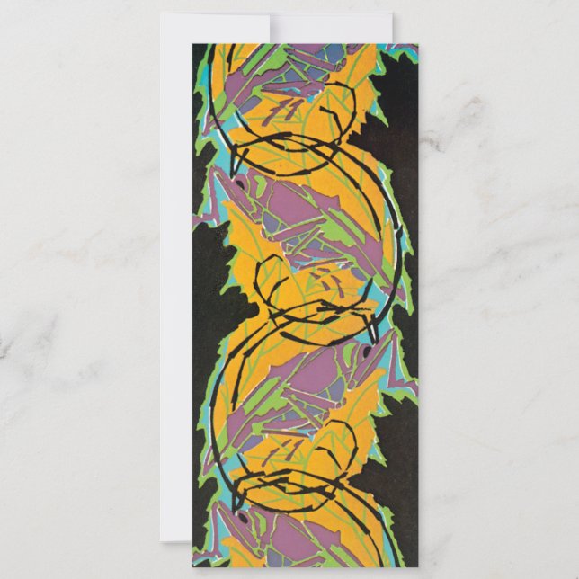 Arte Deco Vintage Jazz Pochoir Jardim Gafanhotos (Frente)