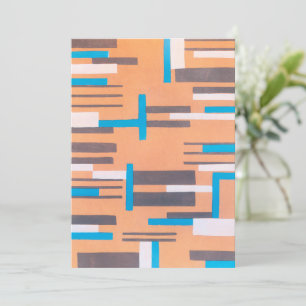 Arte Deco Vintage Jazz Pochoir, Padrão Geométrico