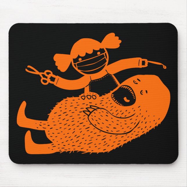 Arte dental Mousepad do Doodle do trabalho do (Frente)