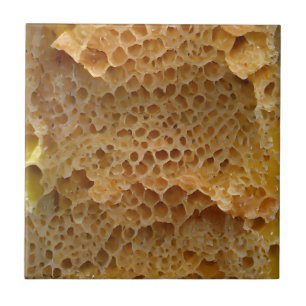 Arte digital abstrato de ouro Honeycomb