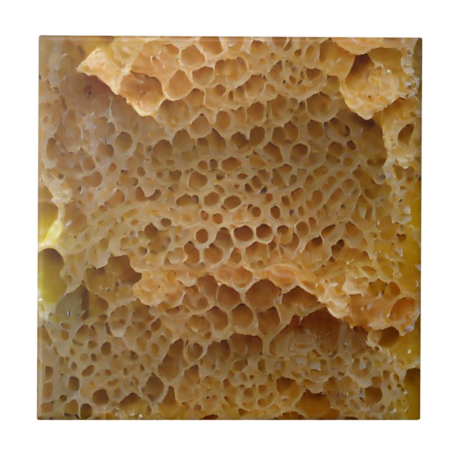 Arte digital abstrato de ouro Honeycomb (Frente)