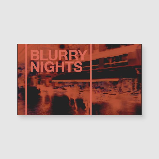 Arte digital de cor vermelha: Noites turnas (Frente)