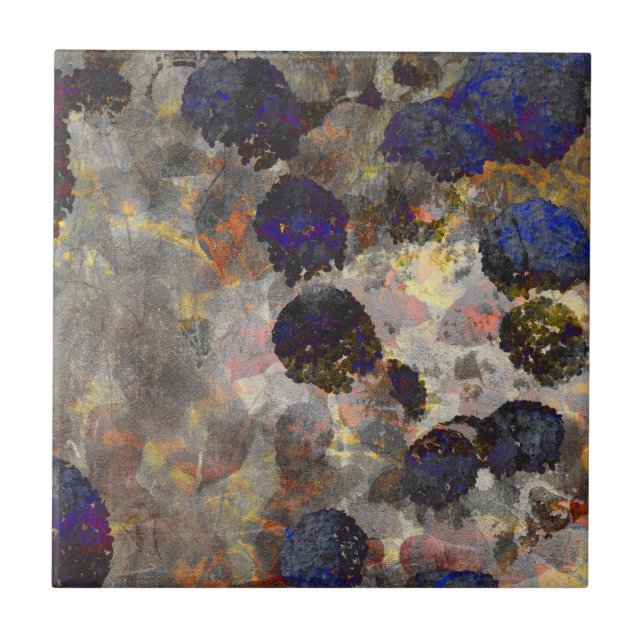 Arte digital de fundo do padrão floral/floral (Frente)