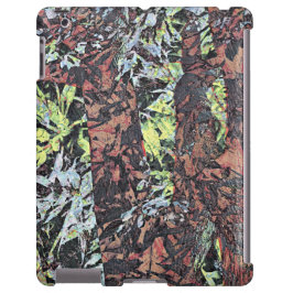 Arte digital do padrão floral com árvore