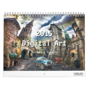 Arte Digital Surreal e Fantasia 2015 - Calendário 