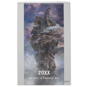 Arte Digital Surreal e Fantasia 20XX - Calendário
