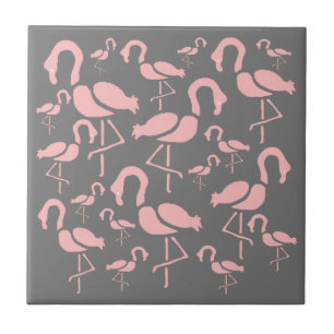 Arte divertida de pássaro Flamingo Rosa
