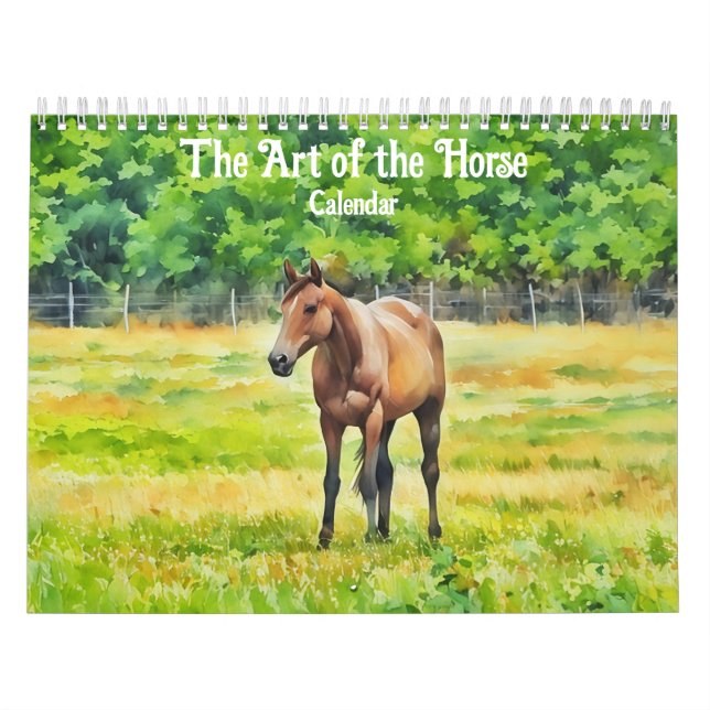 Arte do Calendário do Cavalo (Capa)