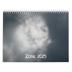 Arte do calendário e design de 2025