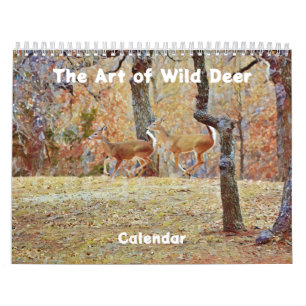Arte do Calendário Fotográfico de Cores Selvagens