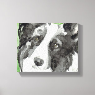 Arte do cão das canvas com border collie
