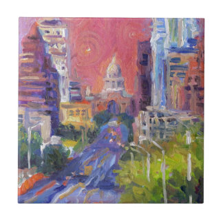 Arte do centro colorida da avenida do congresso de