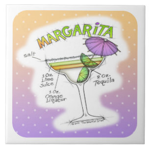 ARTE DO COCKTAIL DA RECEITA DE MARGARITA