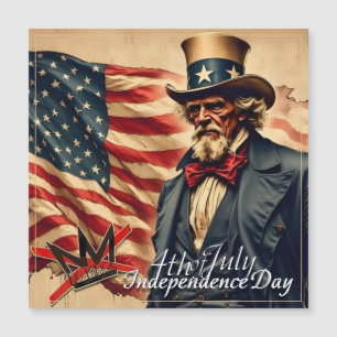 Arte do Dia da Independência do Tio Sam Sem Reis