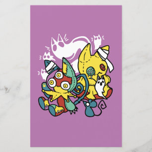 Arte do Dia das Bruxas de Gatos Cerrantes: Assusta