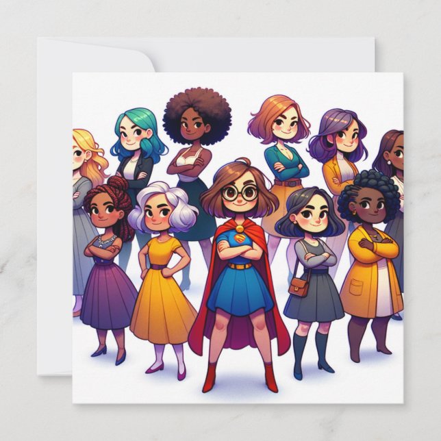 Arte do Dia Internacional da Mulher Colorida (Frente)