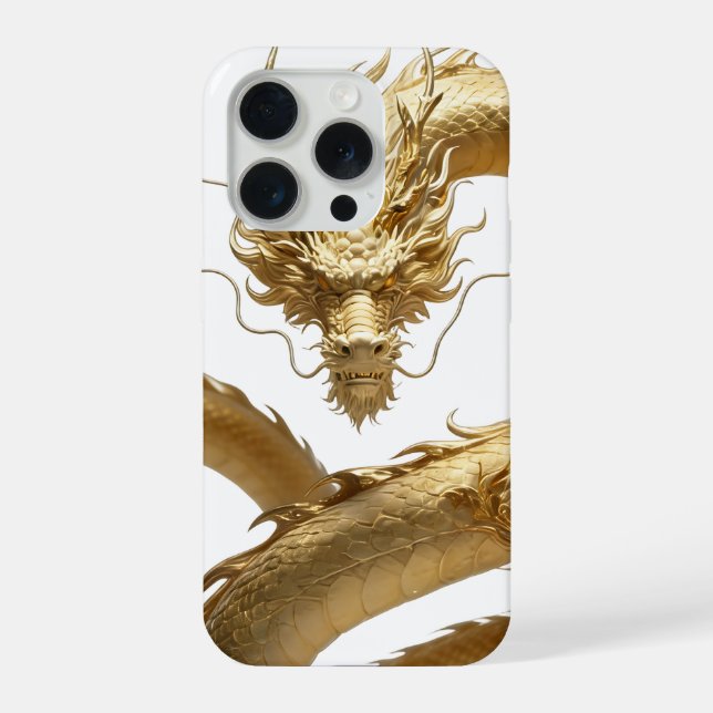 Arte do Dragão Chinês Dourado | Fantasia de Criatu (Verso)
