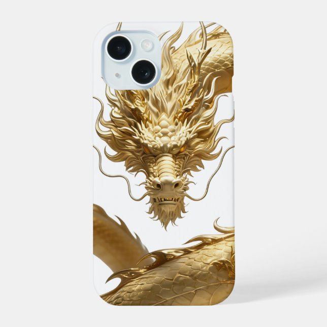 Arte do Dragão Chinês Dourado | Fantasia de Criatu (Verso)
