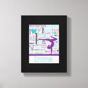Arte do Gym das canvas da ginástica personalizada