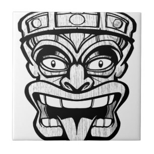 arte do hawaiian da máscara do tiki