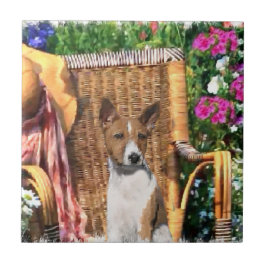 Arte do Jardim de Verão de Basenji