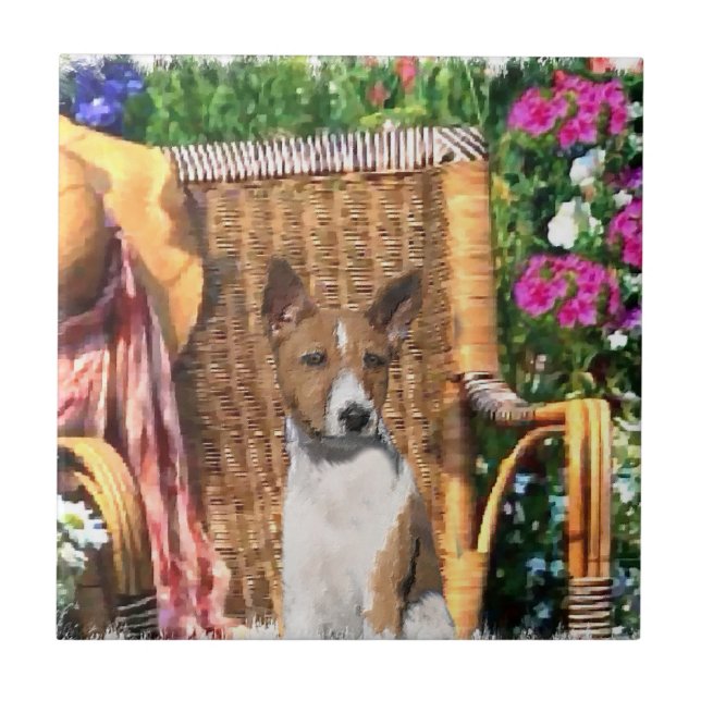 Arte do Jardim de Verão de Basenji (Frente)