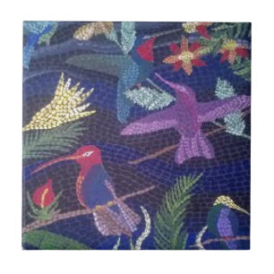 Arte do original do mosaico do colibri