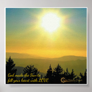 Arte do Palavra da Imensão - Poster do Sol