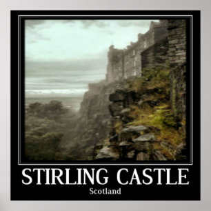 Arte do poster de Scotland do castelo de Stirling