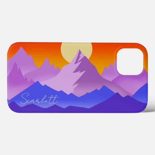 Arte do Sol da Hora Dourada das Montanhas Rochosas (Verso (horizontal))